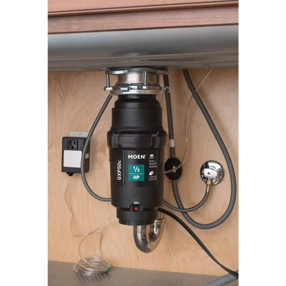 Prep Series 1/2 HP Continuous Feed Garbage Disposal with Power Cord and Universal Mount