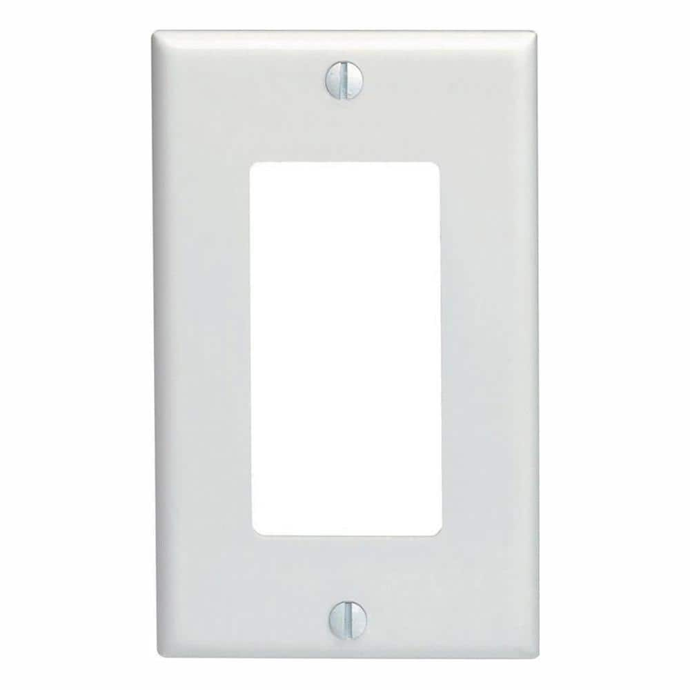 1-Gang White Decorator/Rocker Wall Plate (10-Pack)