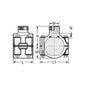 Clamp-On Pipe Saddle, 3 in, 3/4 in SR FNPT