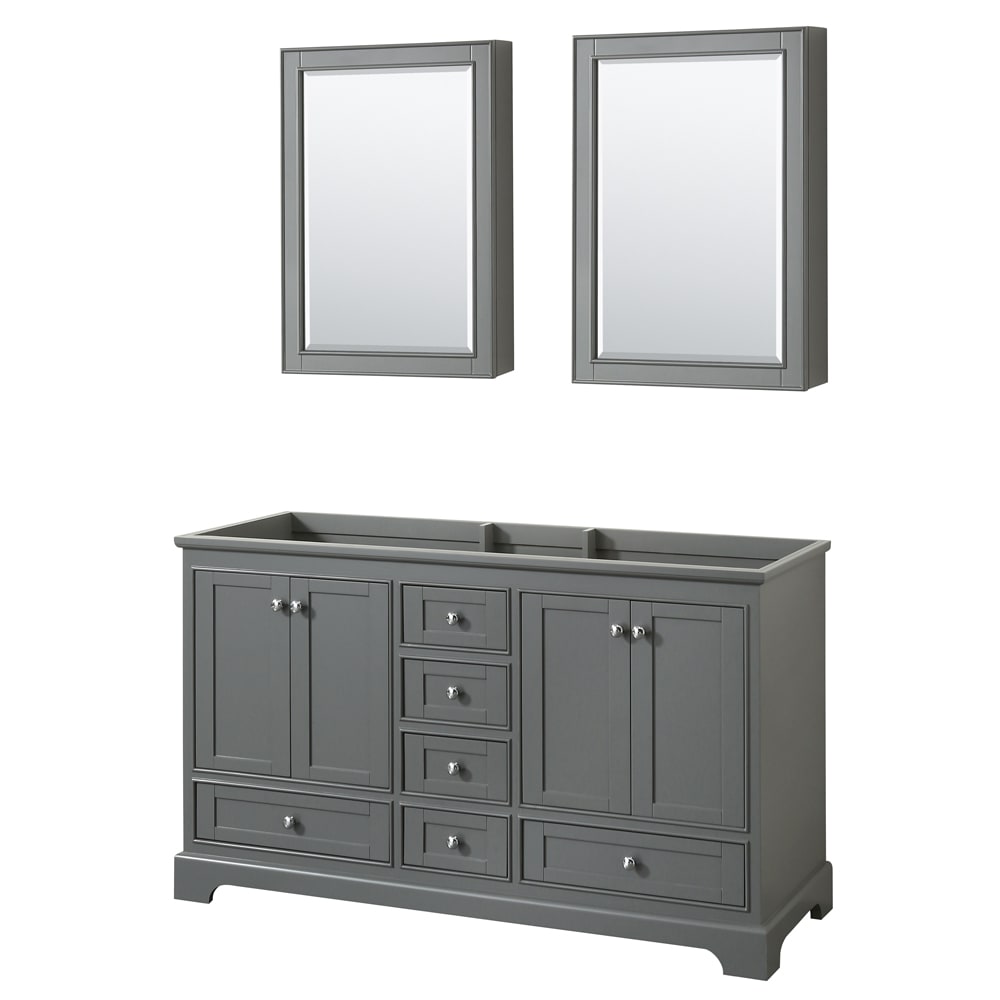 Deborah Double Bathroom Vanity - 59.25W x 34.25H x 21.5D
