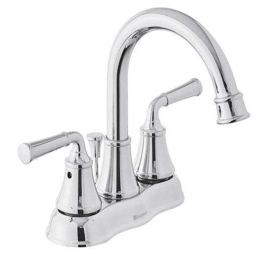Dunston 4 in. Centerset Double Handle High-Arc Bathroom Faucet in Chrome