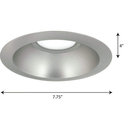 Progress Lighting 6 in. Brushed Nickel Integrated LED Recessed Trim