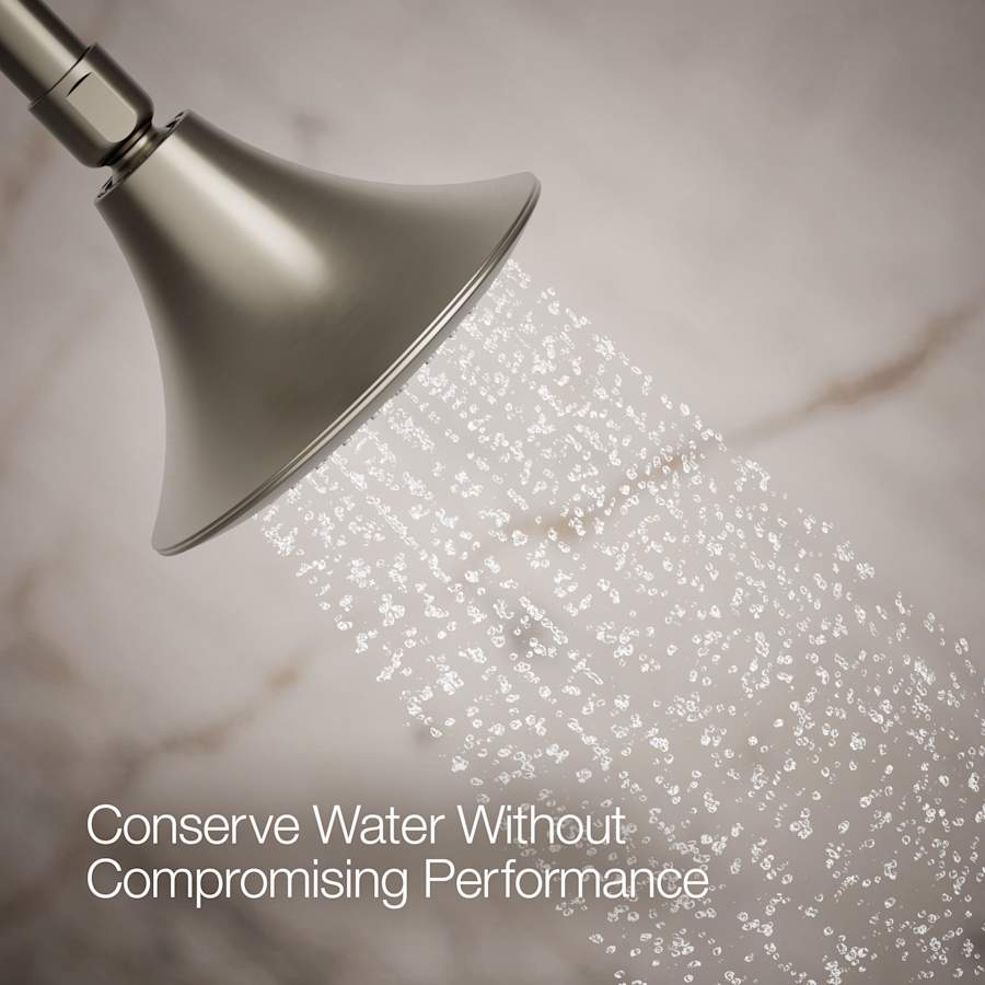 Forte 2.5 GPM Single Function Shower Head with Katalyst Air-induction Technology