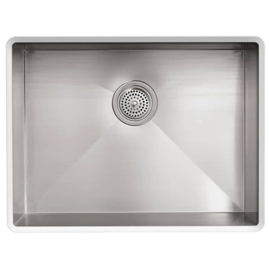 Vault 25" Single Basin Top-Mount/Under-Mount 18-Gauge Stainless Steel Kitchen Sink with SilentShield