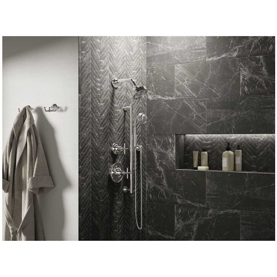 Purist Shower Only Trim Package with 1.75 GPM Single Function Shower Head with MasterClean and Rite-Temp Technologies