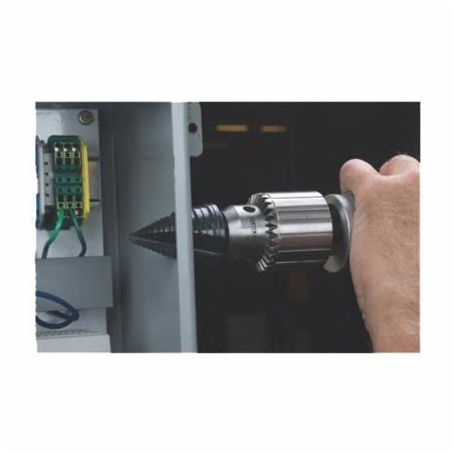 Vari-Bit® Step Drill, 3/16 to 7/8 in, Max Hole Diameter, 12 Steps