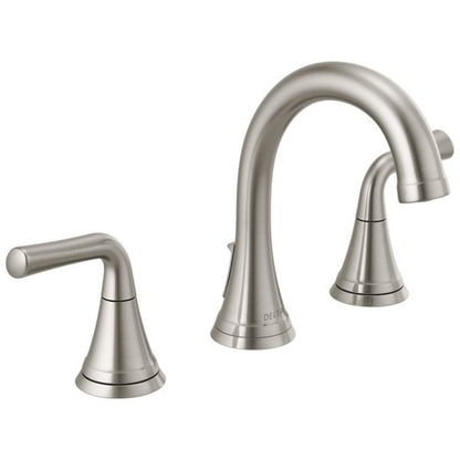 Kayra™ Widespread Lavatory Faucet, ADA, 2 Handle, 3-Hole, 1.2 gpm, Stainless