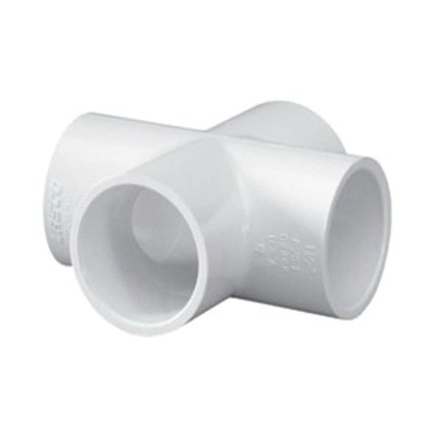Cross, 1/2 in, Socket, SCH 40/STD, PVC
