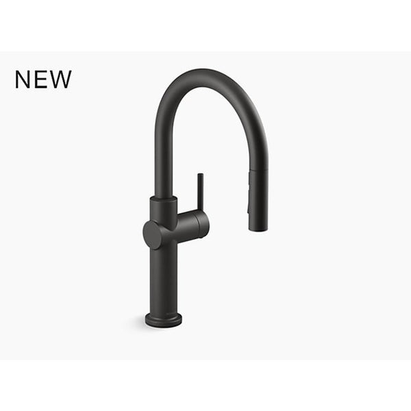 Crue™ Kitchen Faucet, Deck Mount, ADA, 1 Lever Handle, 1 or 3-Hole, Matte Black