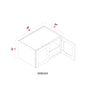 Wall Refrigerator Cabinet - 36"W x 24"H x 24"D