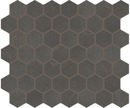 Moroccan Concrete Charcoal Hexagon 1.5X1.5 Matte