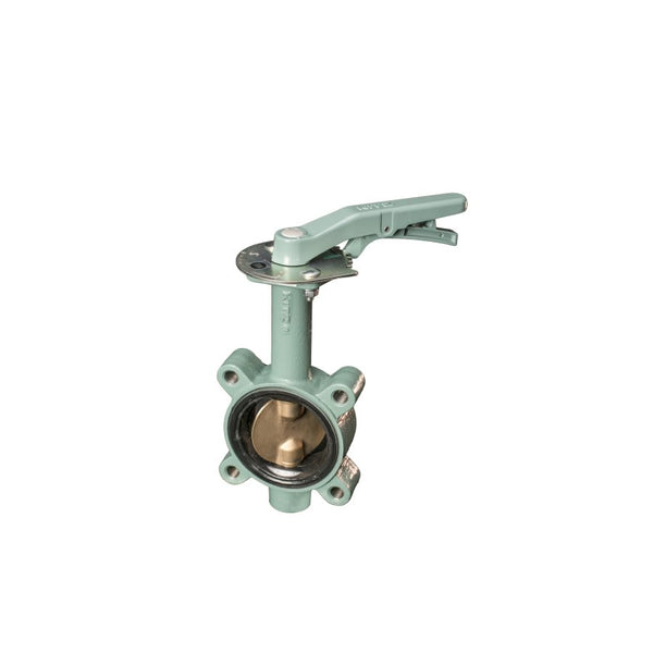 Lug Style Butterfly Valve, Lever Handle, 8 in, Flange, Ductile Iron