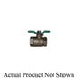 1-Piece Ball Valve, 3/4 in, FNPT, Full Port, Brass Ball, Bronze