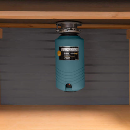 Glacier Bay TurboGrind Max 1 hp. Continuous Feed Garbage Disposal with Power Cord