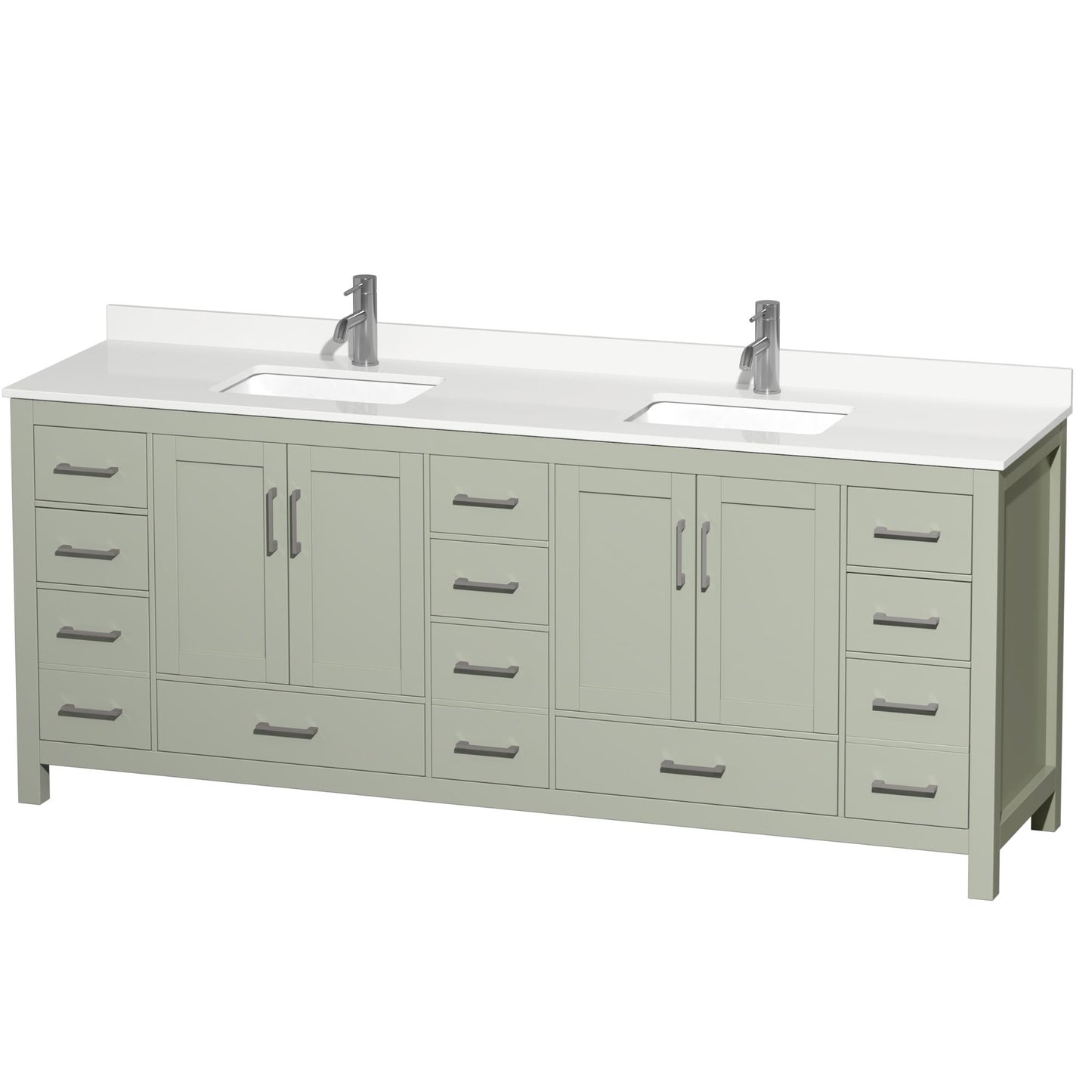 Sheffield Double Bathroom Vanity - 84W x 35H x 22D