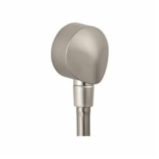 Wall Outlet With Dual Check Valve, 1/2 in, NPT, Brass, Brushed Nickel