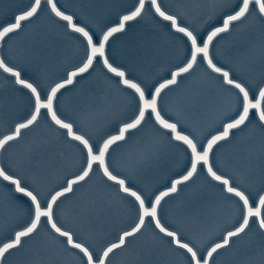 Bay Blue Arabesque Tile