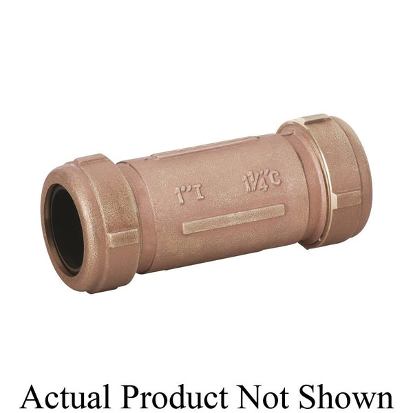Long Compression Coupling, 2 in, IPS x CTS, Brass