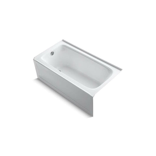 Bancroft® Alcove Tub, 60 x 32 x 20 in, Left Hand Drain, White