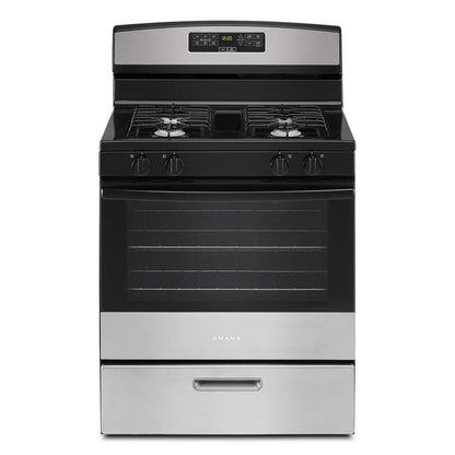 Amana 30"W Gas Range Stainless Steel