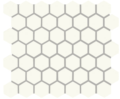 Color Story Mosaics Matte Designer White Straight Joint 2X2 Matte