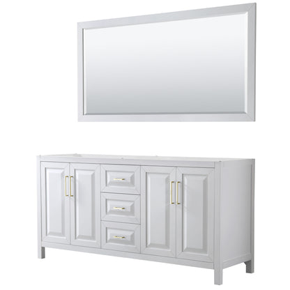Daria Double Bathroom Vanity - 71W x 35H x 21.5D