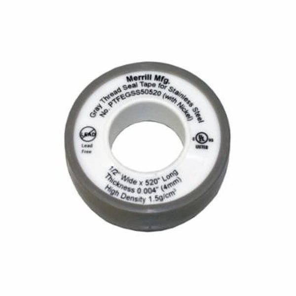 High Density Teflon Tape, 1/2 in W, 520 in L, White