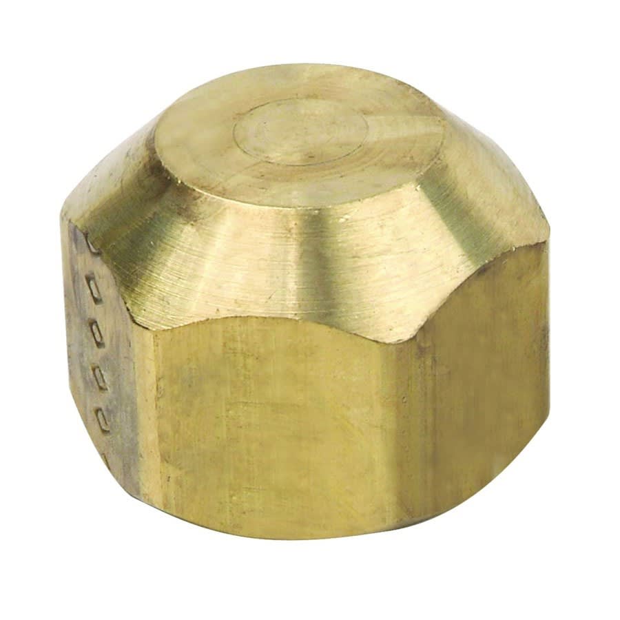 Tube Cap, 5/8 in, Flare, Brass