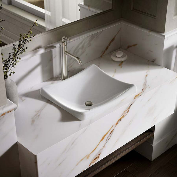 DemiLav 18-1/4" Enameled Cast Iron Wading Pool Bathroom Sink