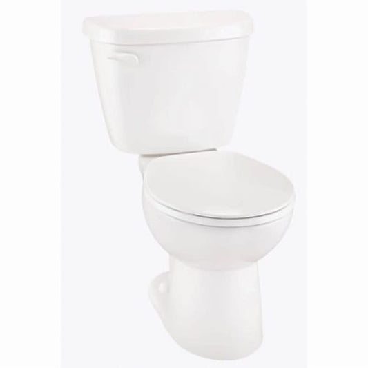 Maxwell® Toilet Bowl, Floor Mount, 12 in Rough, ADA, Round, White