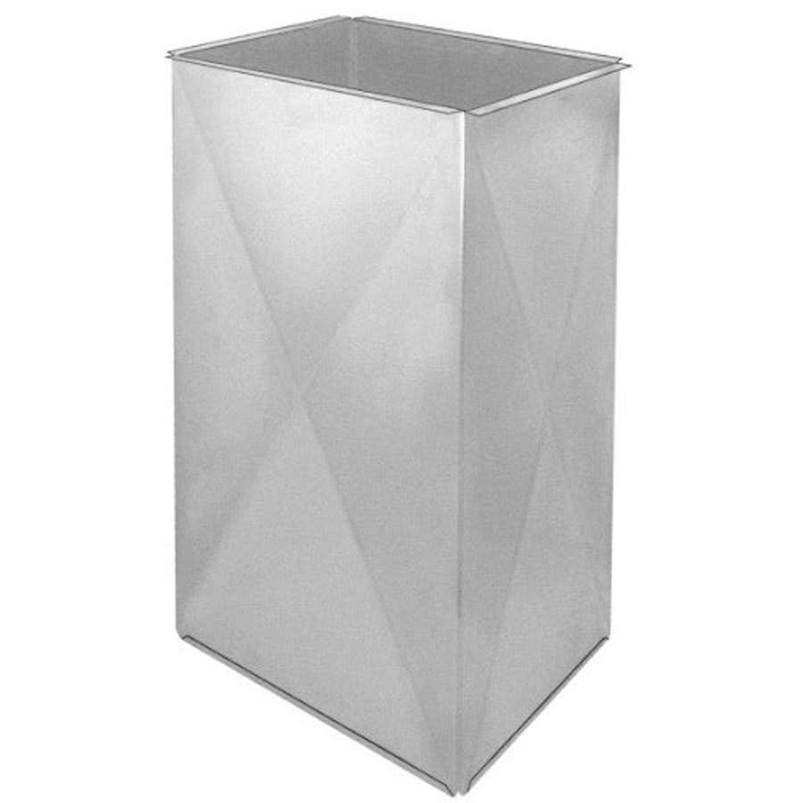 16-1/2 x 24-1/2 x 24 in RA Plenum with 1 in Liner Cap 26 ga