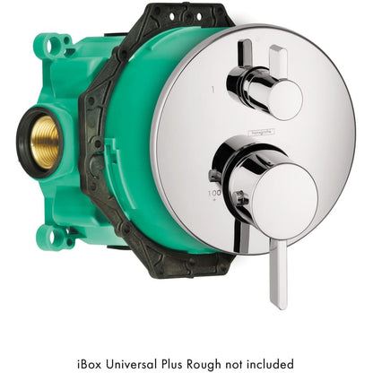Ecostat S Collection Thermostatic Valve Trim with Integrated Volume Control for 1 Distinct Function - Less Rough In