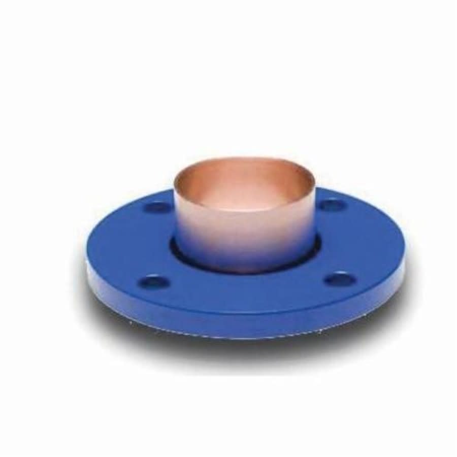 Copper Flange Adapter, 3 in, C x Bolt Pattern, Copper/Plated Steel
