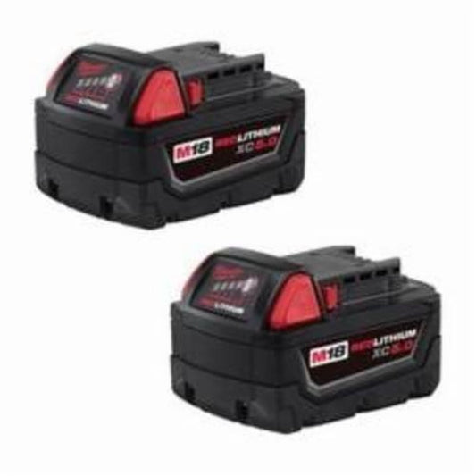 M18™ REDLITHIUM™ Rechargeable Cordless Battery Pack, 5 Ah Lithium-Ion Battery, 18 VDC