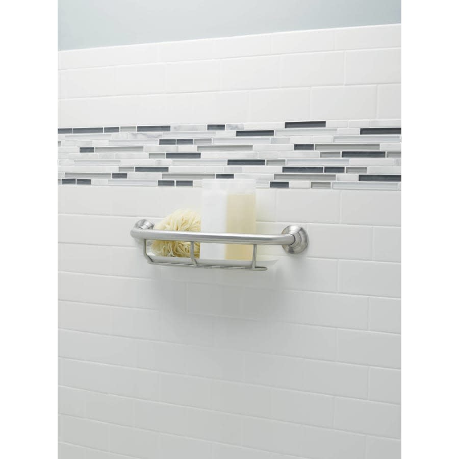 16" x 1" Grab Bar with Integrated Shelf from the Home Care Collection