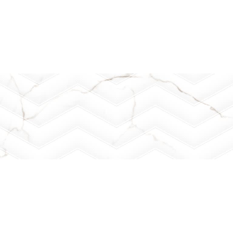 SCULPTURE CHEV WHITE GL 13X36