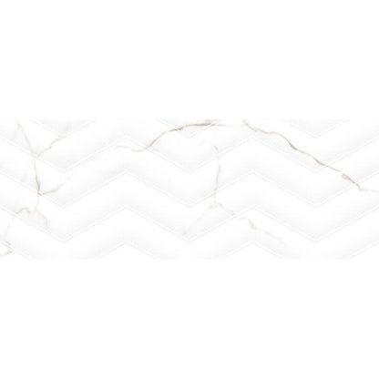 SCULPTURE CHEV WHITE GL 13X36