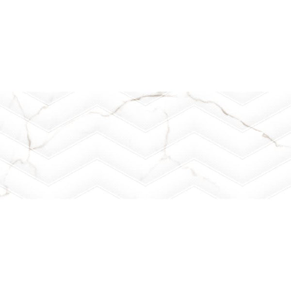 SCULPTURE CHEV WHITE GL 13X36