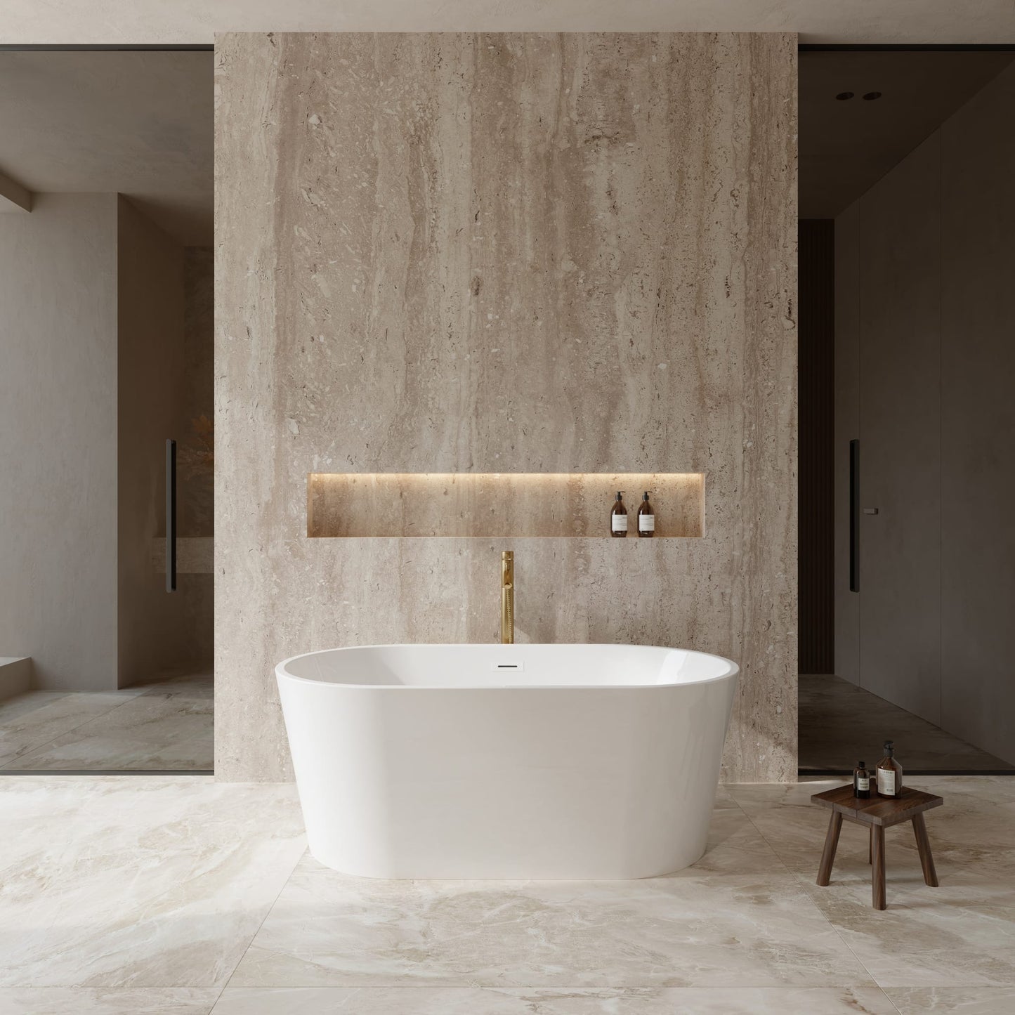 Carissa Freestanding Bathtub - 60W x 22.5H x 32D