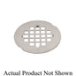 Snap-In Strainer, 4-1/4 in OD, Brushed Nickel Stainless
