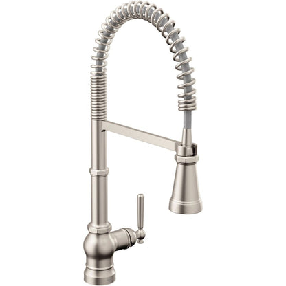 Paterson 1.5 GPM Single Hole Pre-Rinse Pull Down Kitchen Faucet with Power Boost