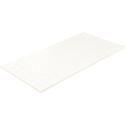 Luminique Arctic White Rectangle, Weave 12X24 Glossy
