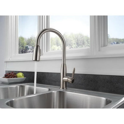 Kitchen Faucet, Deck Mount, ADA, 1 Lever Handle, 1 or 3-Hole, Stainless