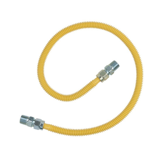 Gas Flex, 3/8 in ID, 1/2 in, MNPT, 24 in L