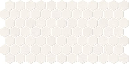 Keystones Arctic White Hexagon 2X2 Matte