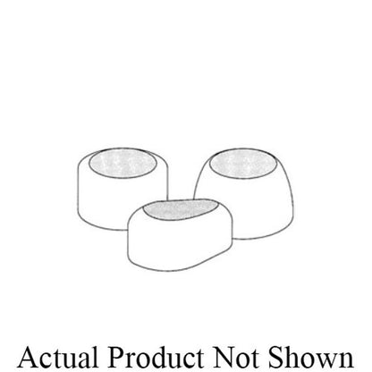 Bolt Cap With Snap on Washer, Round, 1/4 or 5/16 in, Plastic