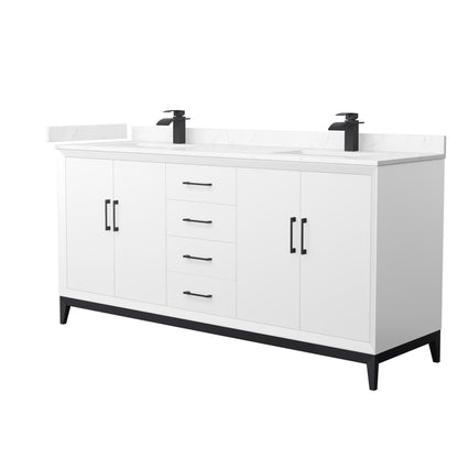 Amici Double Bathroom Vanity - 72W x 35.25H x 22D