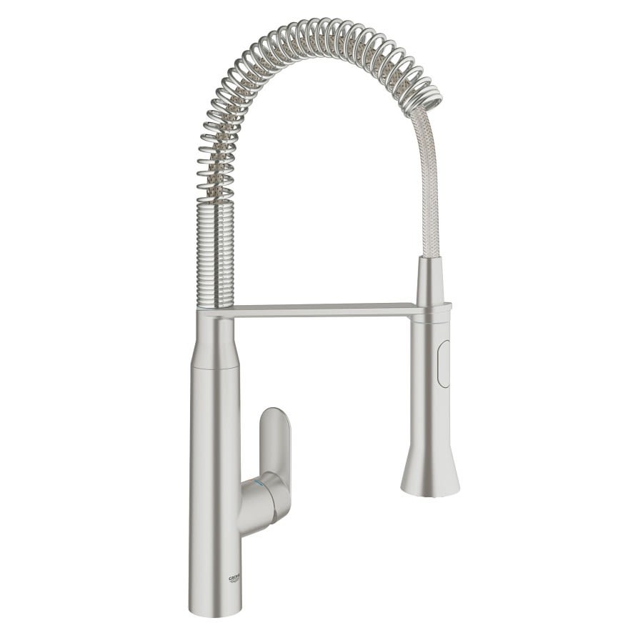 K7 Kitchen Faucet, Deck Mount, ADA, 1 Lever Handle, 1-Hole, SuperSteel
