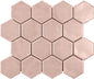 Artistic Reflections Rose Hexagon 3X3 Glossy