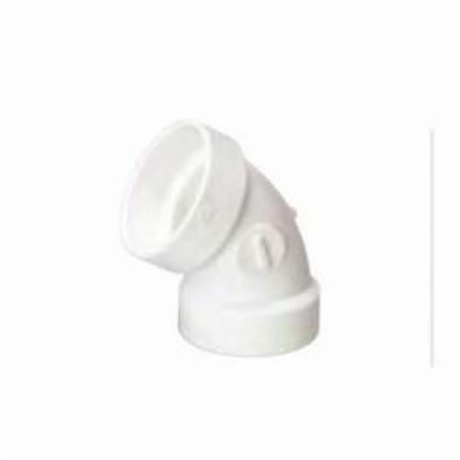 60 deg Elbow, 3 in, Hub, DWV, PVC